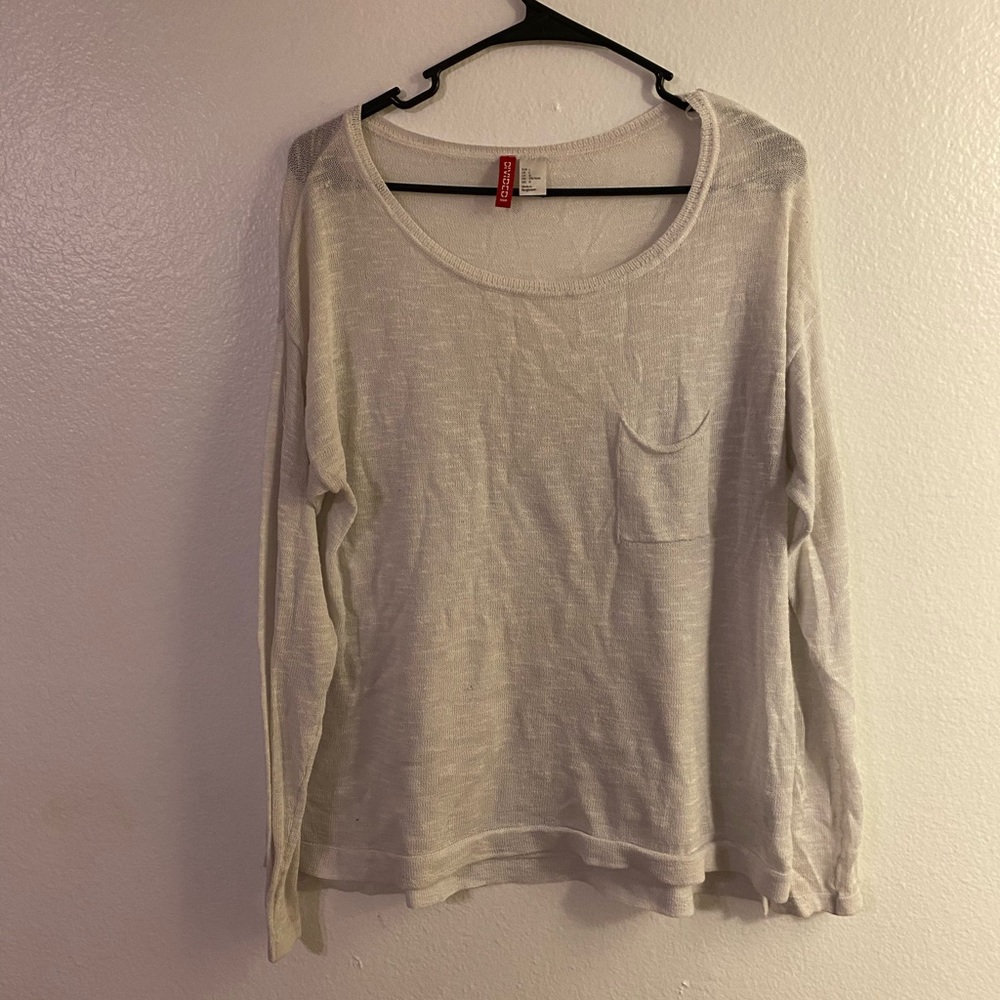 White Light Knit Sweater